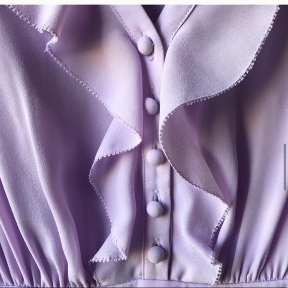 Gal Meets Glam Haley Ruffle Georgette Dress 2 - Picture 5 of 8